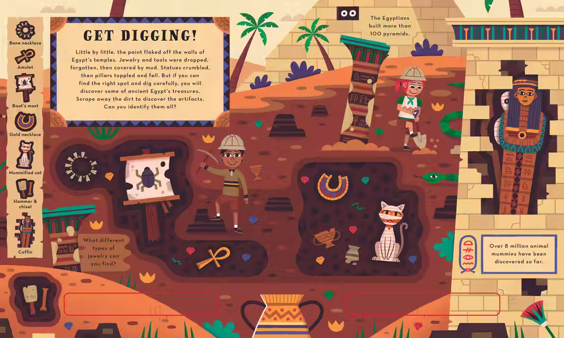 Dig and Discover – novelty book series design by Victoria Vassiades, image 9 of 12