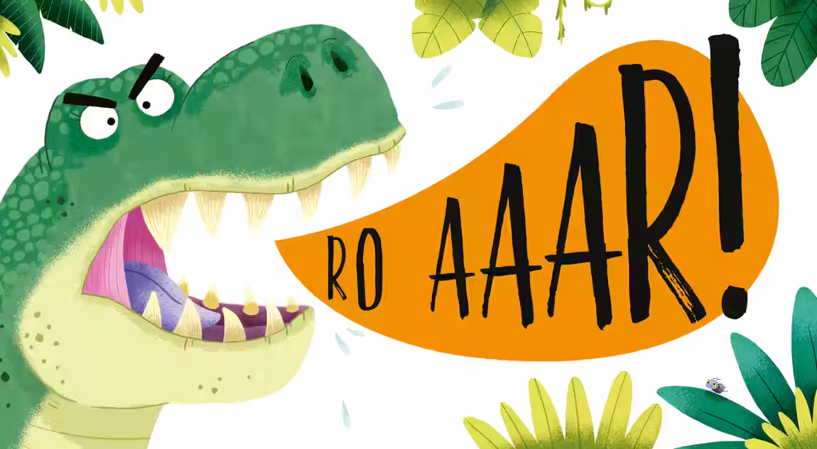 All About Allosaurus – picture book design by Victoria Vassiades, image 3 of 4