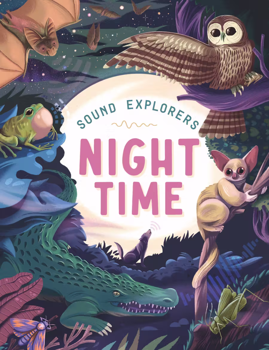 Sound Explorers – novelty book series, 2 titles cover design by Victoria Vassiades