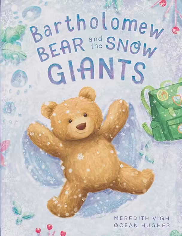 Bartholomew Bear and the Snow Giants – picture book cover design by Victoria Vassiades