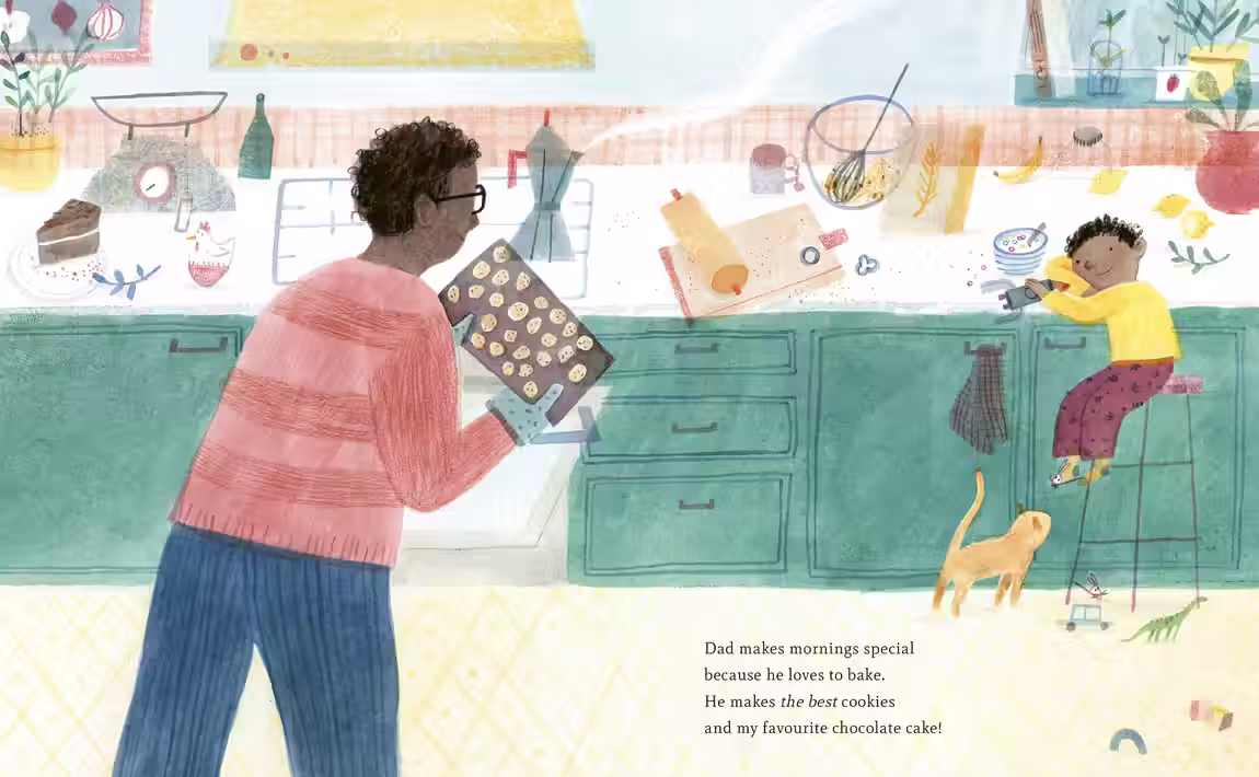 My Dad – picture book design by Victoria Vassiades, image 2 of 4